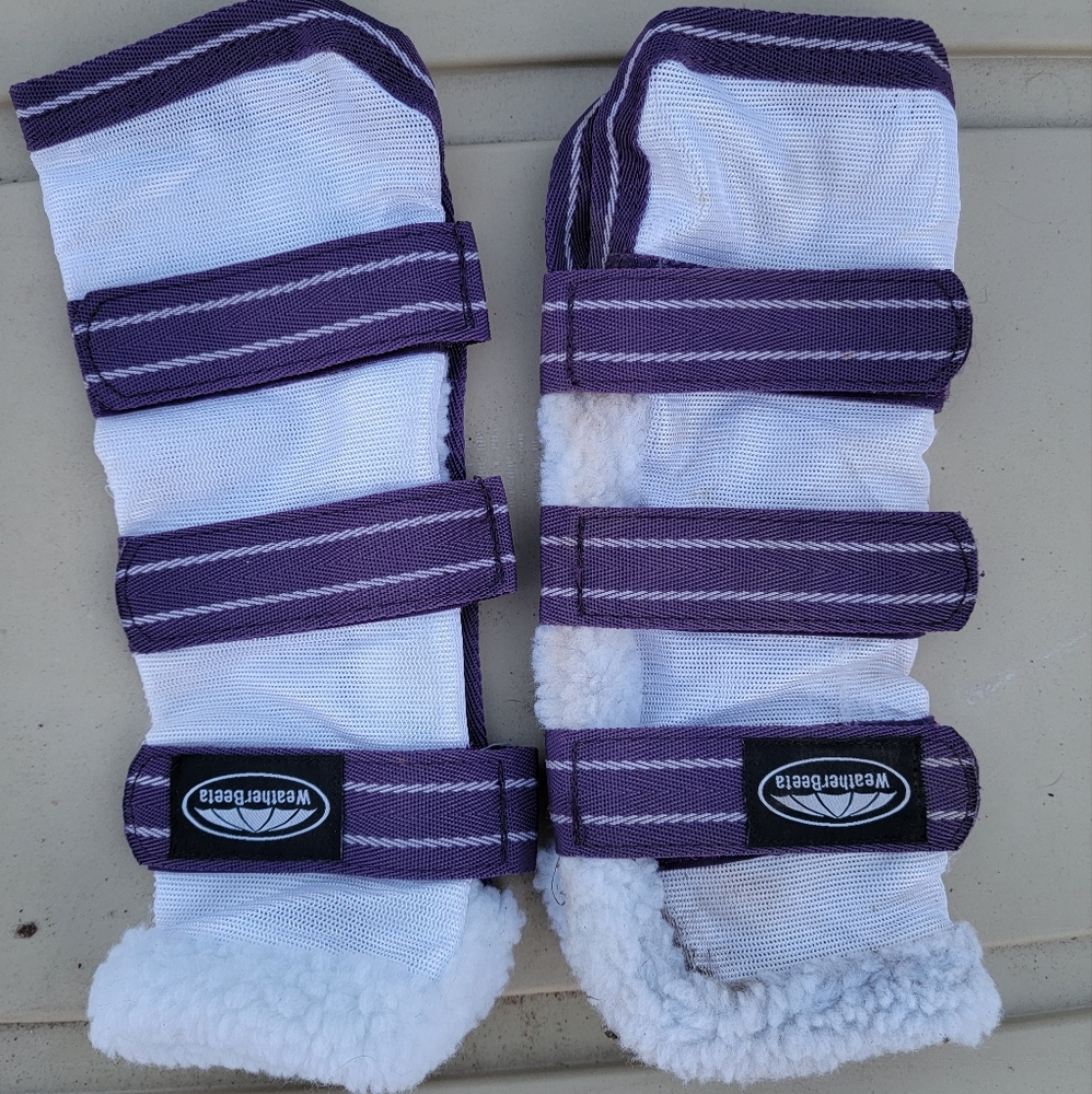 Weatherbeeta Fly Boots Horse Equine Medium Fronts